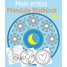 Independently published Mein erstes Mandala-Malblock ab 4: Mandalas für Kinder ab 4 Jahren, Wunderschöne Mandalas Malen und Entspannen.