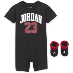 Jordan Set aus Romper und Schühchen für Babys - Schwarz, 6-12M