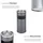 Tectake tectake® Standaschenbecher rund, 30 l, 25 x 61 cm