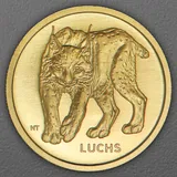 Münzprägestätten Deutschland 20 Euro Goldmünze Rückkehr der Wildtiere - Luchs 2025