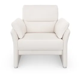 DOMO collection Sessel Pina Mikrofaser 99 x 95 x 88 cm Beige