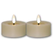 Star Trading Flamme Flow LED-Kerze 6 cm beige