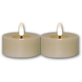 Star Trading Flamme Flow LED-Kerze 6 cm beige