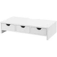 [en.casa] Monitorständer Ruovesi 12x51x25cm Weiß