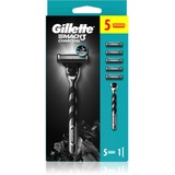 Gillette Mach3 Charcoal Rasierer + Rasierklingen 5 St.