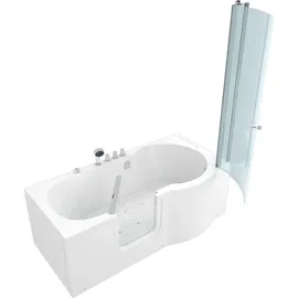 AcquaVapore Seniorendusche und Wanne mit Whirlpool S12D-TH-AIR-L-EC Dusche 170x8