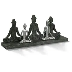 Moritz Skulptur XXXL Budda Buddha Mangoholz Alu Massive Mangoholz