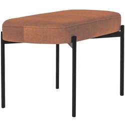 meet Ovale Bank »Gaia M« mit Stoffbezug braun, 79x45.5x42 cm