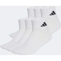 adidas Cushioned Essentials Ankle Socken 6er Pack Schwarz/Weiß 46-48