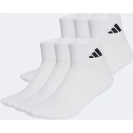 adidas Cushioned Essentials Ankle Socken 6er Pack Schwarz/Weiß 46-48