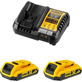 DeWalt Akku-Kit (2x 18V/2Ah plus DCB1104)