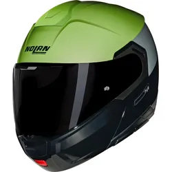 Nolan N90-3 Verniciatura Speciale 341, Klapphelm - Schwarz/Hellgrün/Hellgrau - XL