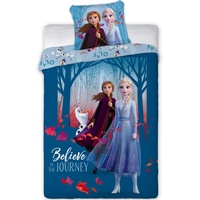 Disney Frozen Bettwäsche Eiskönigin Anne ELSA Kopfkissen Bettdecke für 140x200 Believe 100% Baumwolle