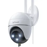 ieGeek Überwachungskamera 1 Stück 2K Überwachungskamera Aussen PTZ Outdoor WLAN IP Kamera (Aussen, AuBenbereich, außen, überwachung außen WiFi Dome Camera mit Farbiger Nachsicht, Zwei-Wege-Audio Bewegungserkennung Mensch Bewegungsmelder, 24/7 Aufnahme,& Ton und Lichtalarm)