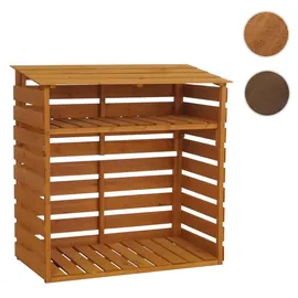 MCW Brennholzlager MCW-Q16 Holz 121 x 122 x 61 cm Braun
