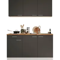 Respekta Küchenzeile Luis 150 cm grau