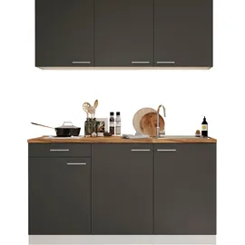 Respekta Küchenzeile Luis 150 cm grau