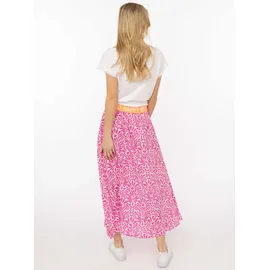 Zwillingsherz Maxirock Damen Floral Rosa L/XL