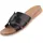SKECHERS Damen Desert KISS Low Peak Look Schiebe-Sandalen, Black, 39 EU