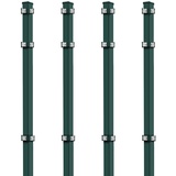 Eider 4x Eckpfosten, 40x40x1700 mm, grün für Doppelstabmattenzaun Gartenzau
