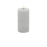 wholesa Winter LED-Stumpenkerze 7,5 x 15 cm schwarz