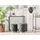 Beliani Pouf mit Stauraum 2er Set Samt 0 x 0 x 0 cm Grau