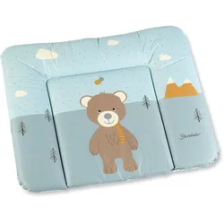 Wickelauflage STERNTALER "Ben", blau (blau, braun), B:85cm L:72cm, PVC-Folie, Polyester, Wickelauflagen
