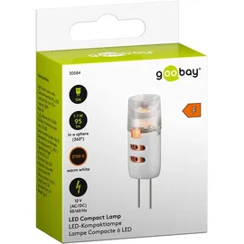 goobay LED-Stiftsockellampe 30584 1,2 W G4 warmweiß