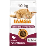 Iams 10kg Advanced Nutrition Sensitive Digestion mit Pute IAMS Trockenfutter für Katzen