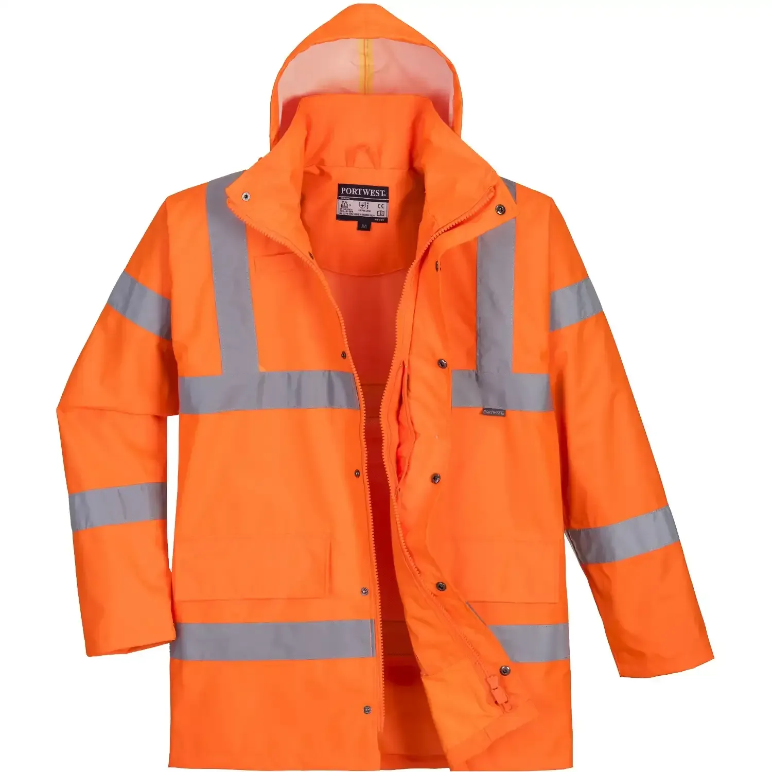 Warnschutz Regenjacke "RT60" Bahn - S - Orange