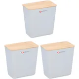 Alpina Frischhaltedose weiß 13,5 x 13 x 8 cm 1 l 3-teiliges Set
