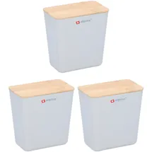 Alpina Frischhaltedose weiß 13,5 x 13 x 8 cm 1 l 3-teiliges Set