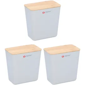 Alpina Frischhaltedose weiß 13,5 x 13 x 8 cm 1 l 3-teiliges Set