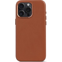 Decoded Leather Backcover für iPhone 15 Pro Max Tan