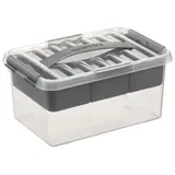 Multibox Q-Line 30 x 20 x 14 cm 14-tlg. grau