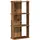 vidaXL Bücherregal 3 Böden 60 x 30 x 120 cm Braun