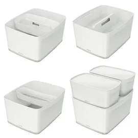 Leitz MyBox Aufbewahrungsbox 38,5 x 31,8 x 19,8 cm 1-tlg. weiß/grau