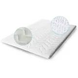 letti moderni Topper Gel Latex 200x200 cm Höhe 8 cm – 7 Zonen, orthopädisch, atmungsaktiv