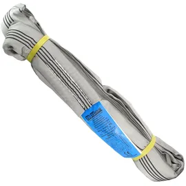 Baumarktplus Rundschlinge 4000 kg 4 to Grau 4 m Umfang Hebeband Hebeschlinge Kran Hebegurt