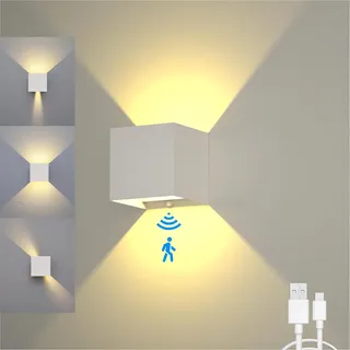 SURPALIG LED Wandleuchte Innen Mit Bewegungsmelder,4200Mah Akku Wandlampe Batter