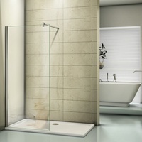 Duschwand 90x200cm Walk in Dusche Duschtrennwand 10mm Easy-clean Nano Glas Duschabtrennung