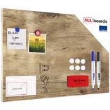 ALLboards Magnettafel 60 x 40 cm Braun