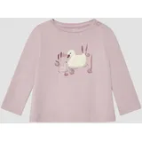 s.Oliver Ausgestelltes Langarmshirt mit Print und Applikation - 74
