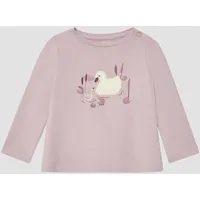 s.Oliver Ausgestelltes Langarmshirt mit Print und Applikation - 74