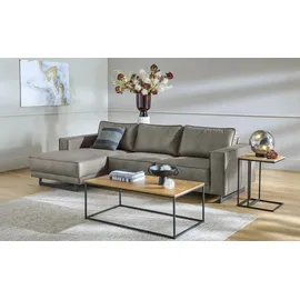 Soho Eckcouch Leder 3-Sitzer Braun