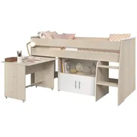 Parisot Hochbett Charly 90 x 200 cm Akazie weiß