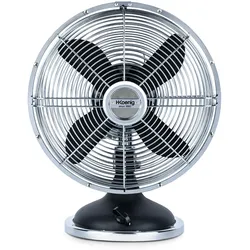 H.Koenig JOE50 Tischventilator / Retro-Design / Metall / schwarz