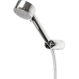 tecuro Wannenset ew-80 - mit 5 Funktionen Handbrause, Brauseschlauch 125 cm, Wandhalter 5-fach verstellbar