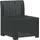 vidaXL 1-Sitzer Garten-Sofa Rattan-Look 0 x 0 x 0 cm Grau
