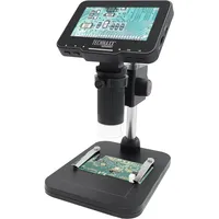Technaxx Digitalmikroskop Pro TX-277-50-fache Vergrößerung, 4,3-Zoll-IPS-Display, Verstellbarer Winkel &